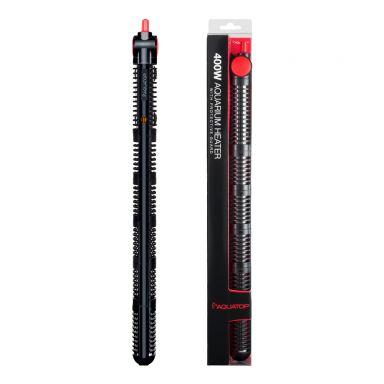 AQUATOP 400W Premier Glass Heater w/ Protective Guard Submersible for Tanks up to 130 Gal, HTG-400